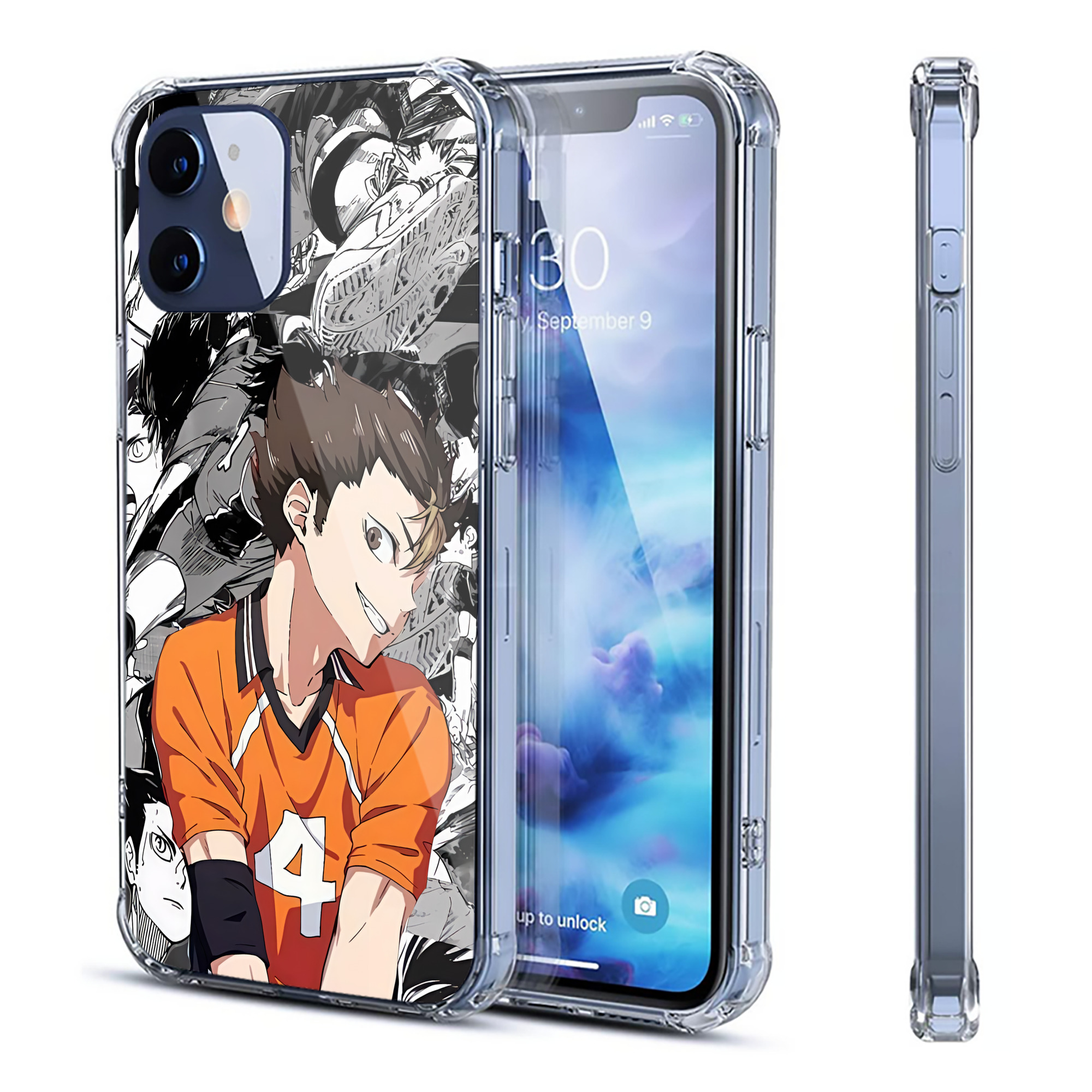 （画像用） ハイキュー!! Haikyu!! 【iPhone 12シリーズ対応】透明スマホケース（クリアソフトケース）